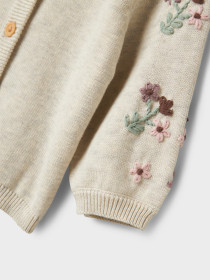 NAME IT Strik Cardigan Bussy Peyote Melange